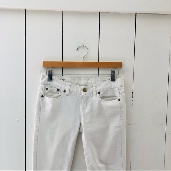 J. CREW Toothpick Ankle Jean White 25 - Picture 3 of 6